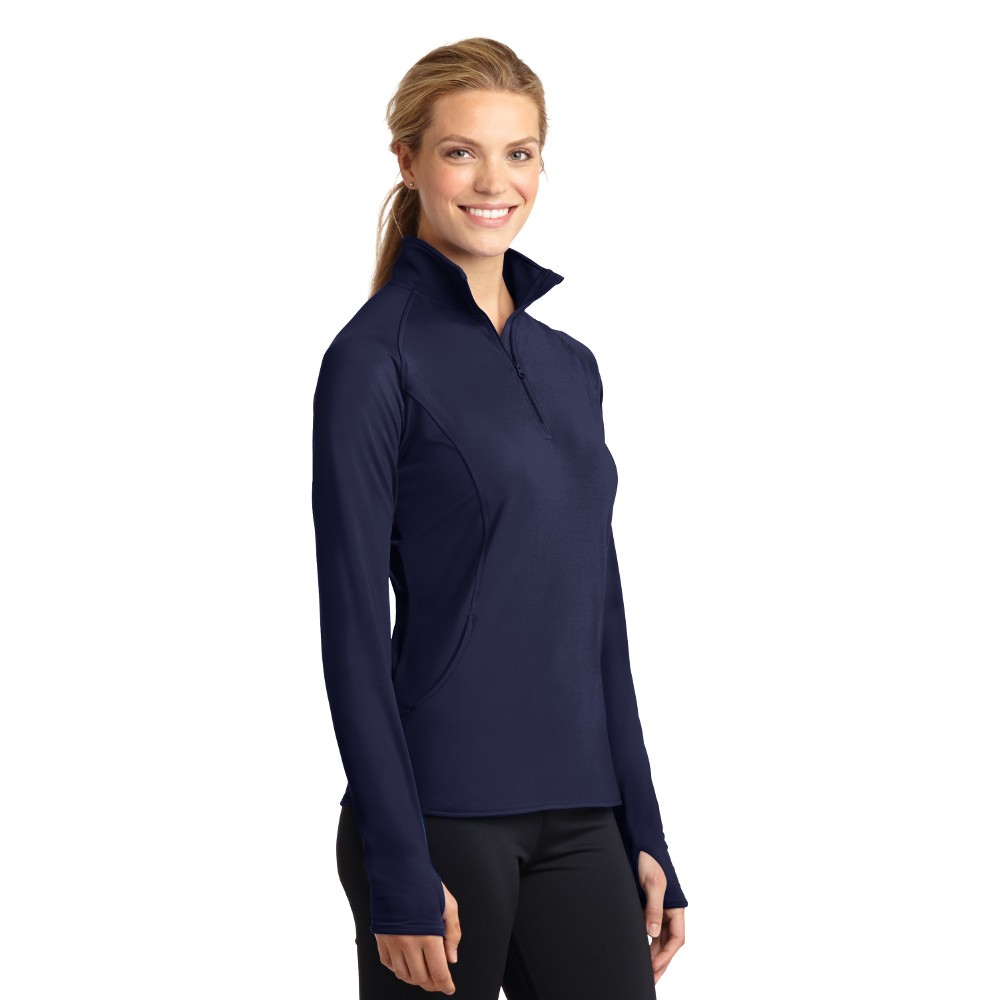 Customize Sport-Tek® Ladies Sport-Wick® Stretch 1/2-Zip Pullover