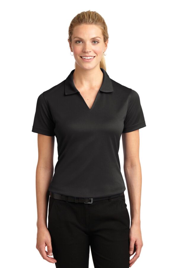 Sport-Tek Women's Dri-Mesh V-Neck Polo - Image 5