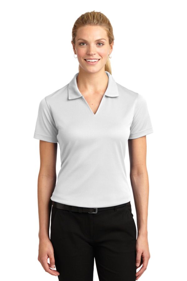 Sport-Tek Women's Dri-Mesh V-Neck Polo - Image 2