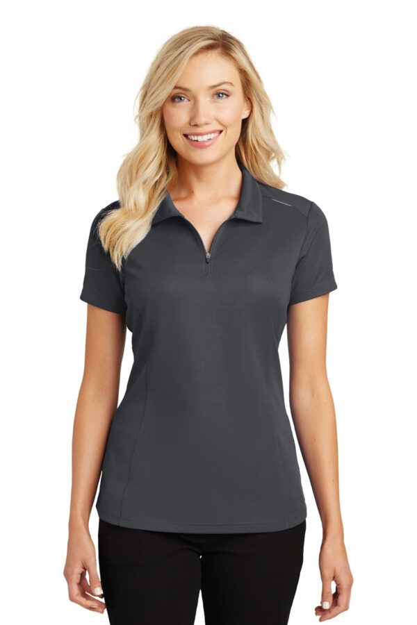 Port Authority Women's Pinpoint Mesh Zip Polo - Image 2