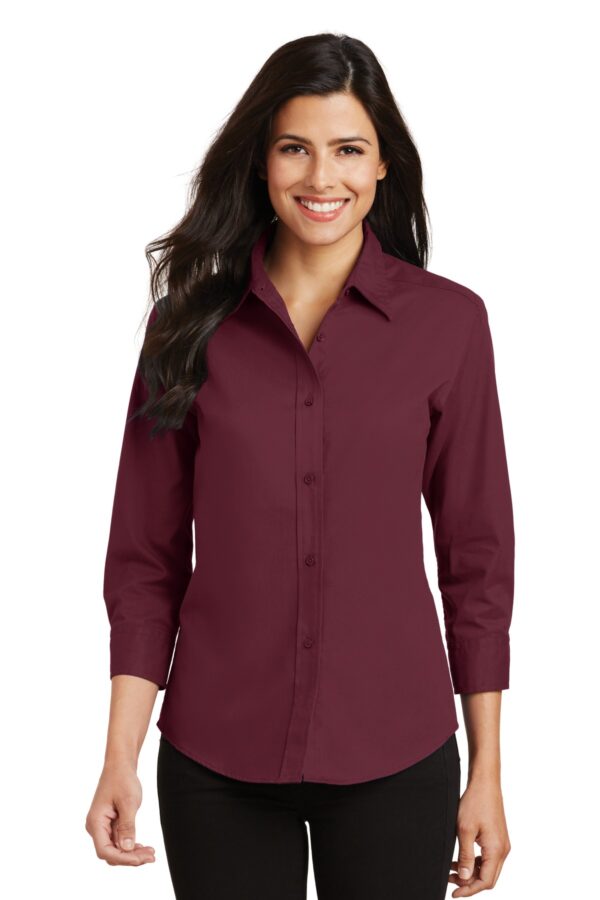 Port Authority Women's 3/4-Sleeve Easy Care Shirt - Image 3