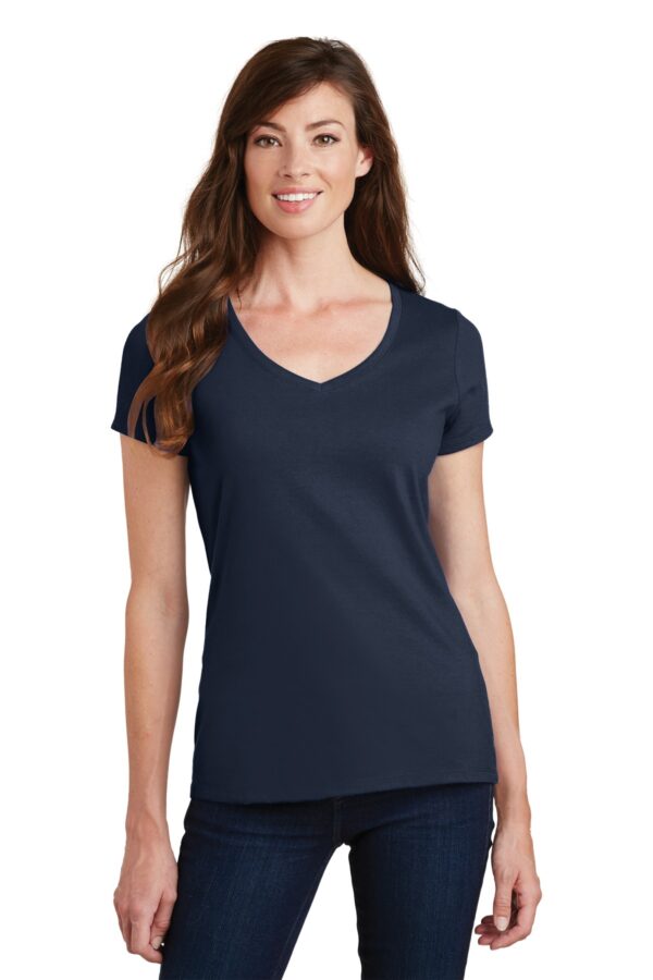 Port & Company Women's Fan Favorite V-Neck Tee - Image 3