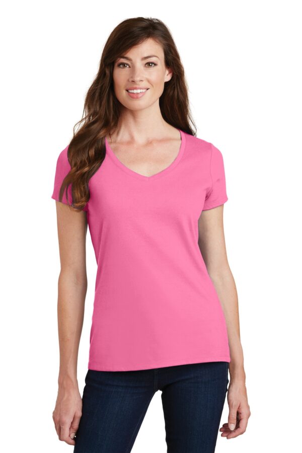 Port & Company Women's Fan Favorite V-Neck Tee - Image 8