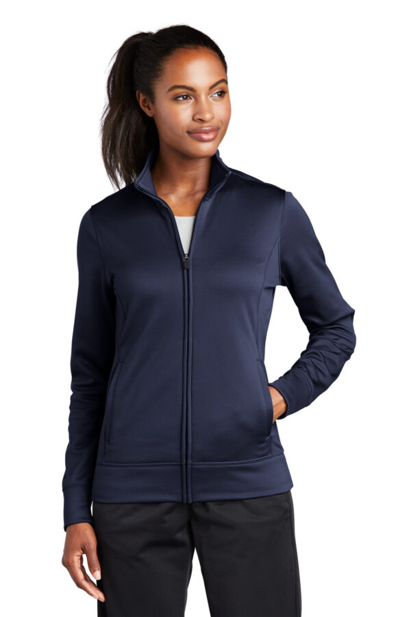 Sport-Tek Women's Sport-Wick Fleece Full-Zip Jacket - Image 2