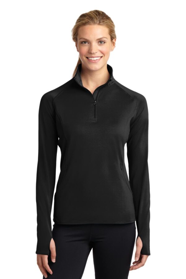 Sport-Tek Women's Sport-Wick Stretch 1/4-Zip Pullover - Image 6