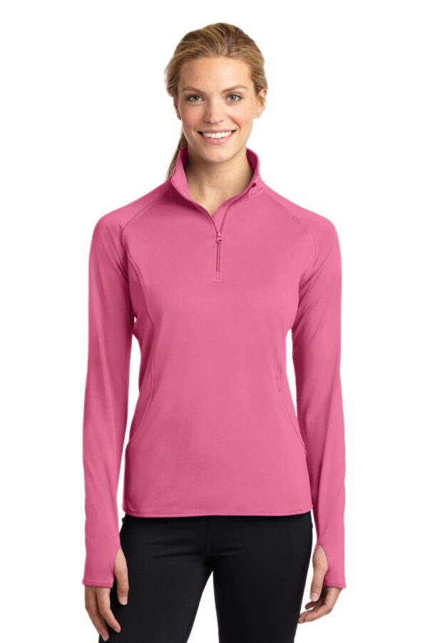 Sport-Tek Women's Sport-Wick Stretch 1/4-Zip Pullover - Image 4