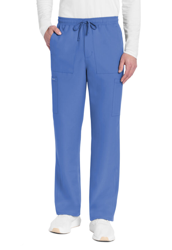 Men's Mid Rise Zip Fly Straight Leg Scrub Pant