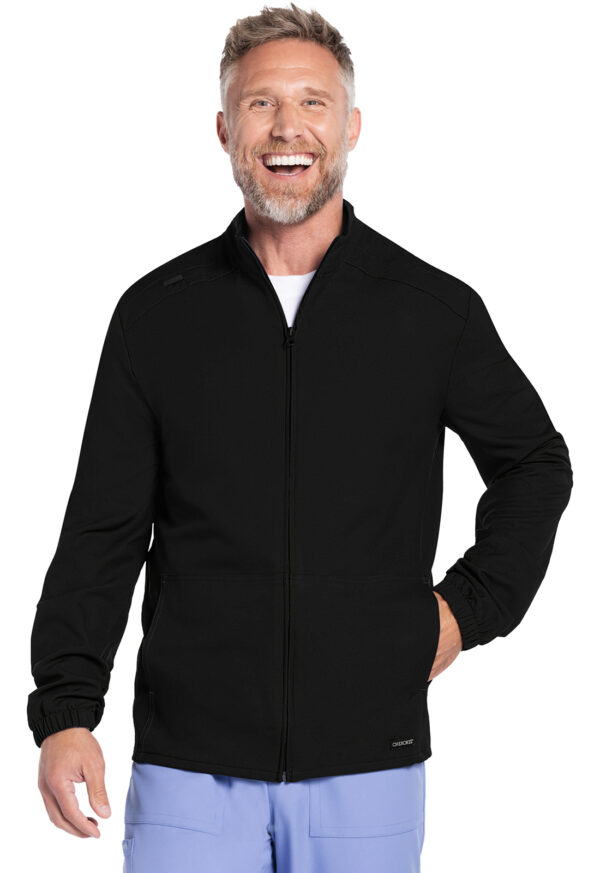 Men's Zip Front Scrub Jacket - Image 6