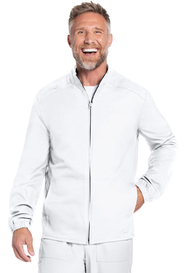 Men's Zip Front Scrub Jacket - Image 8