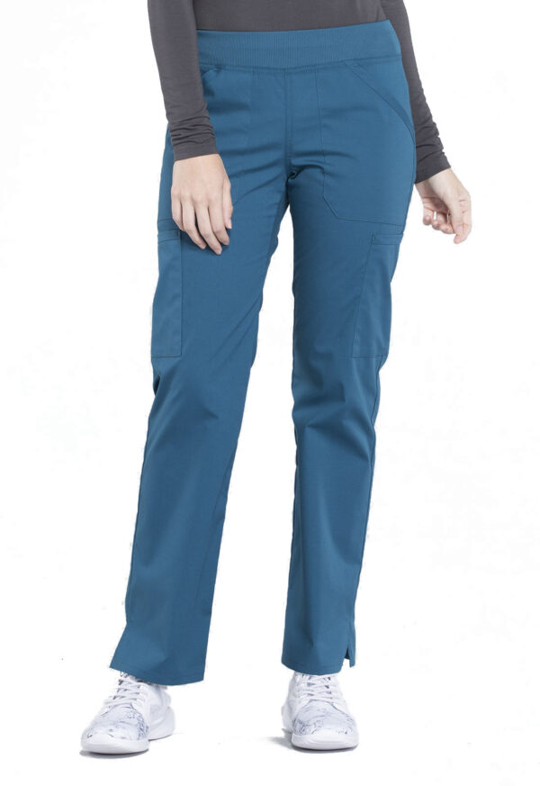 Women's Mid Rise Straight Leg Pull-on Cargo Scrub Pant - Image 7