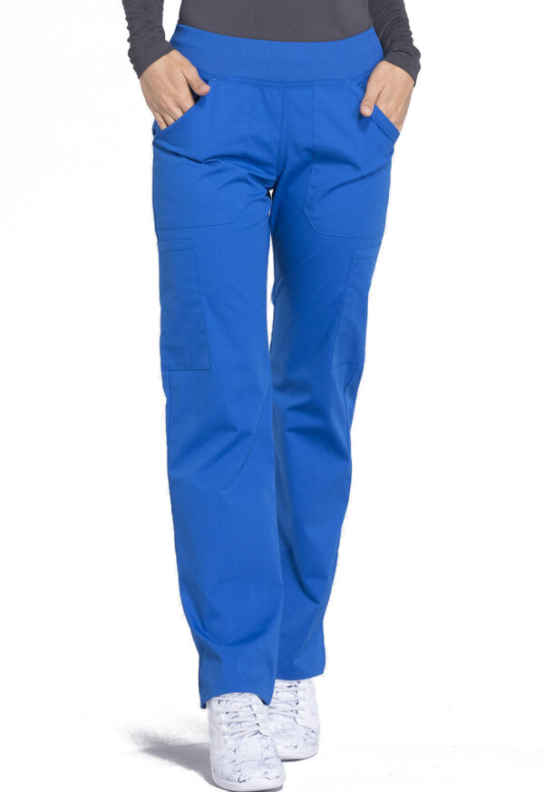 Women's Mid Rise Straight Leg Pull-on Cargo Scrub Pant - Image 12