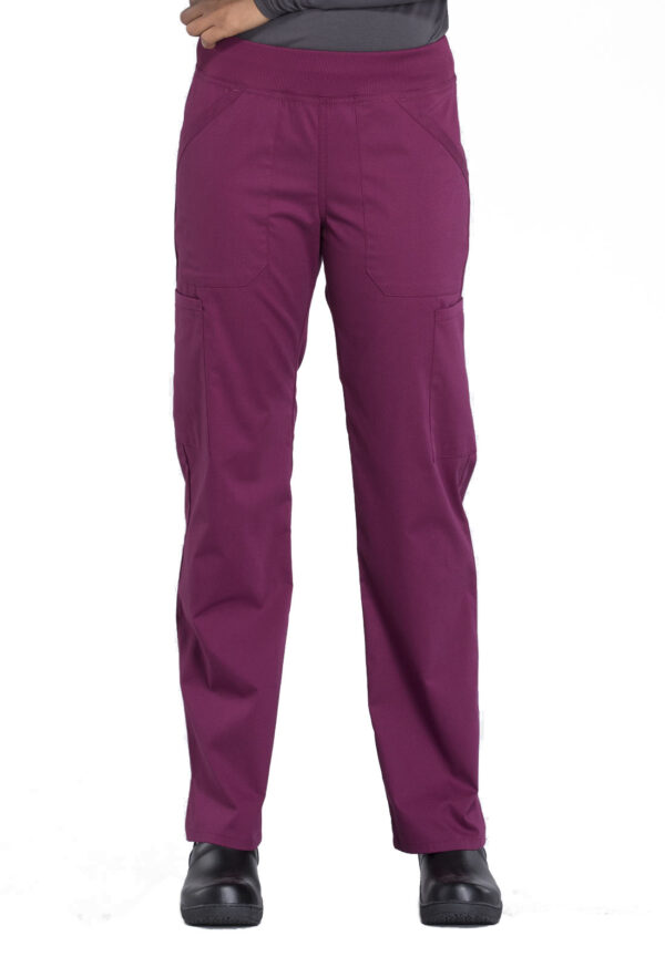 Women's Mid Rise Straight Leg Pull-on Cargo Scrub Pant - Image 9