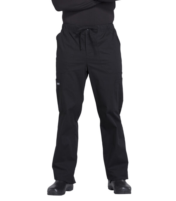 Men's Tapered Leg Fly Front Cargo Scrub Pant