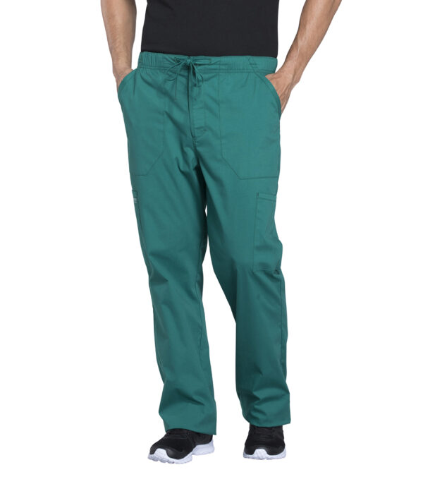 Men's Tapered Leg Fly Front Cargo Scrub Pant - Image 2