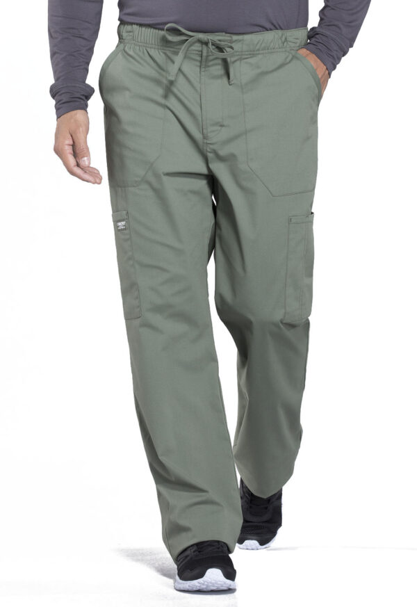 Men's Tapered Leg Fly Front Cargo Scrub Pant - Image 12