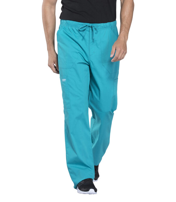 Men's Tapered Leg Fly Front Cargo Scrub Pant - Image 9