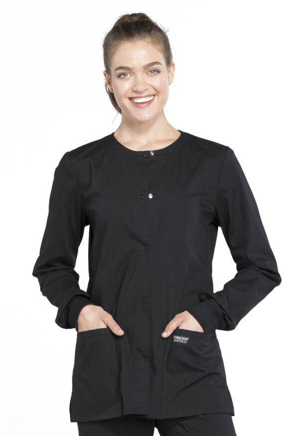 Women's Snap Front Scrub Jacket