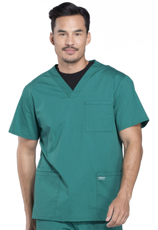 Men's V-Neck Scrub Top - Image 3