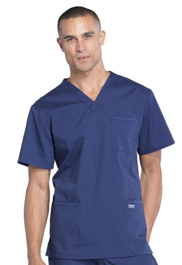 Men's V-Neck Scrub Top - Image 2